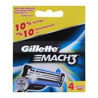 Gillette Mach3 Cartridges, Razor Blades, 4-Pack